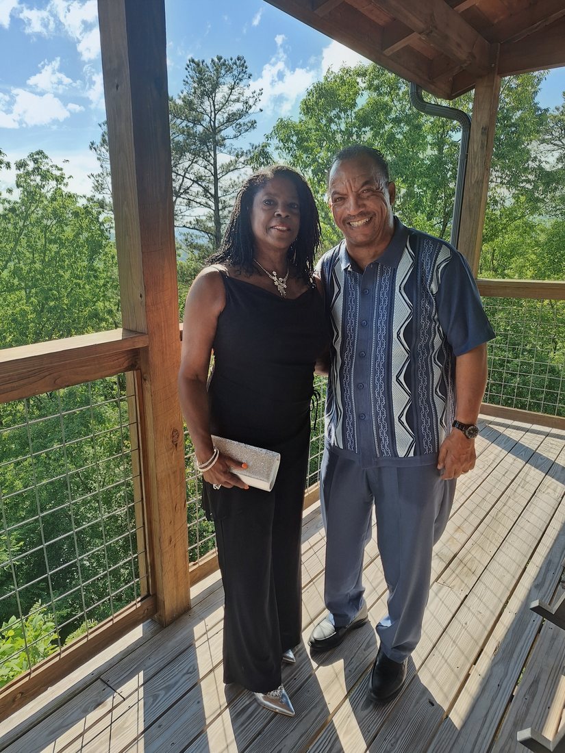 Gail and Glen on the deck